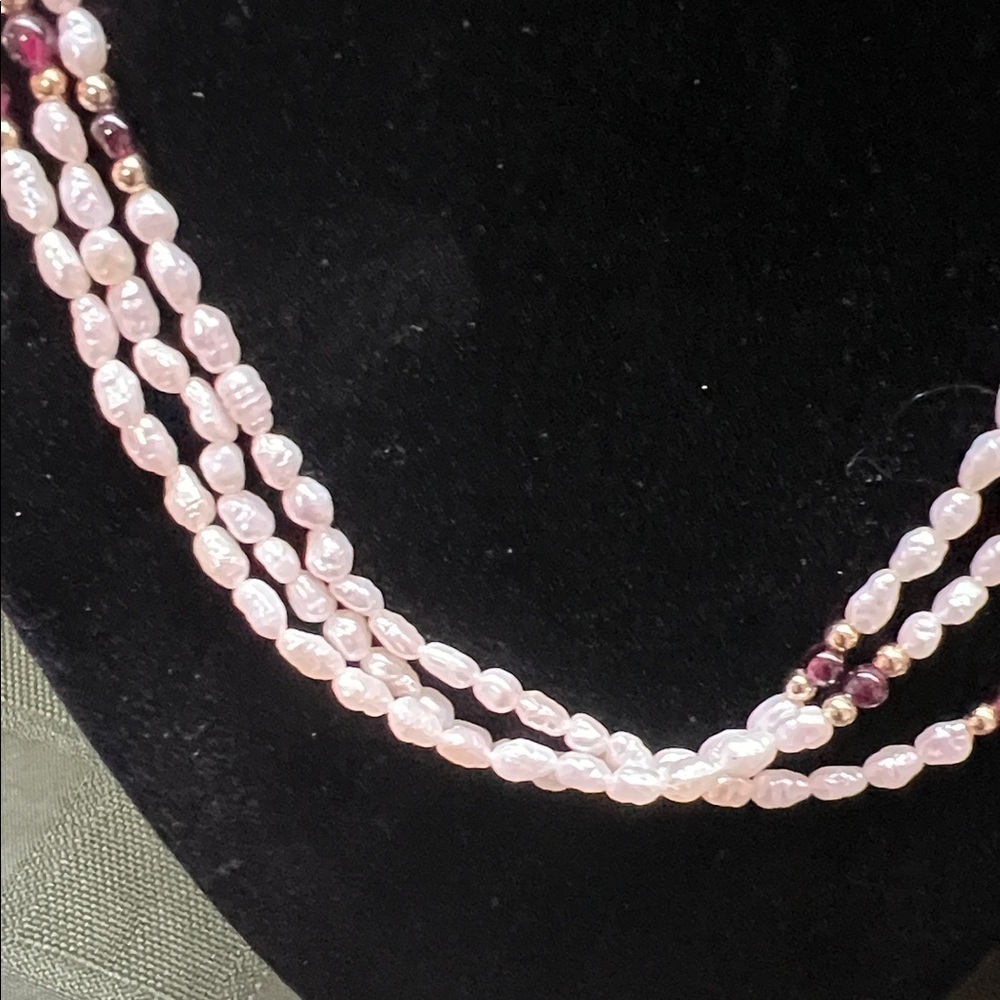 Vintage Fresh Water Pearl Jewelry Set ( includes necklace,bracelet earrings) - Picture 15 of 16